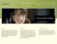 Tablet Screenshot of gainedinsight.com